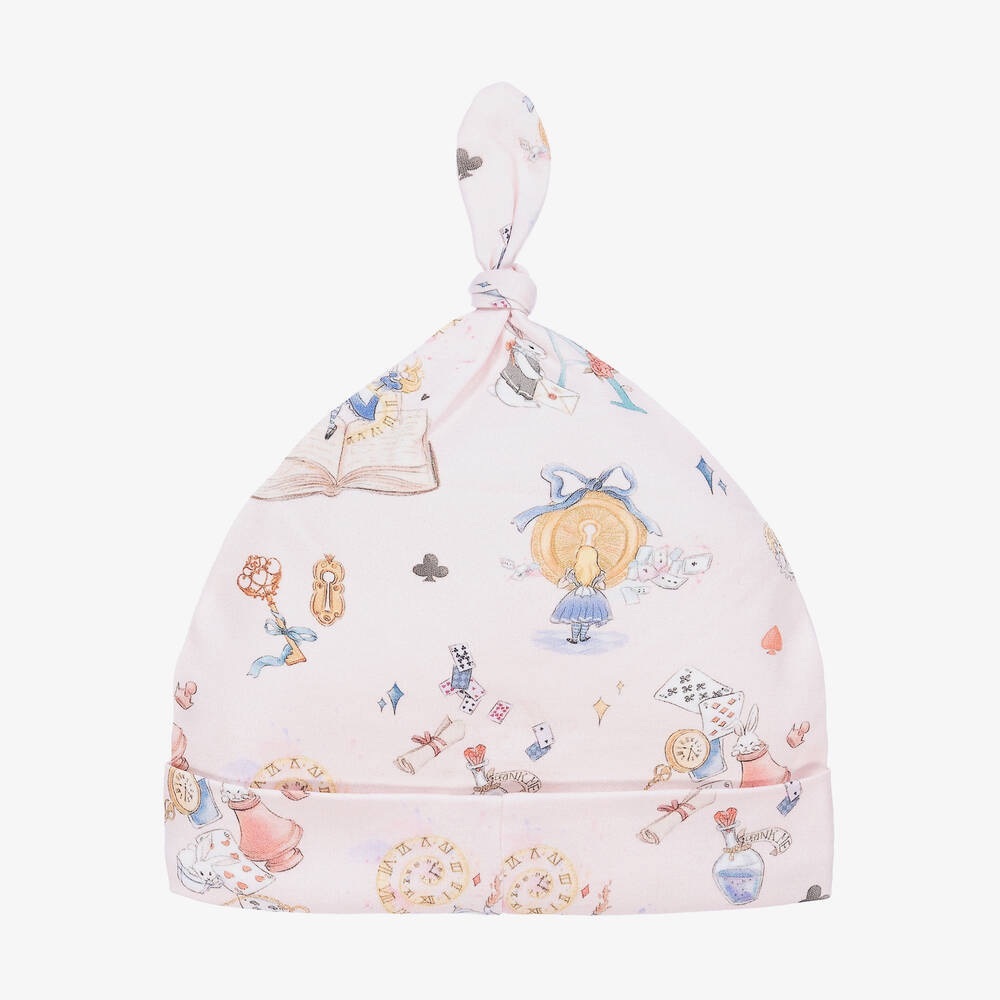 My Little Pie Pink Alice in Wonderland Layette Baby Hat 6-9 Months
